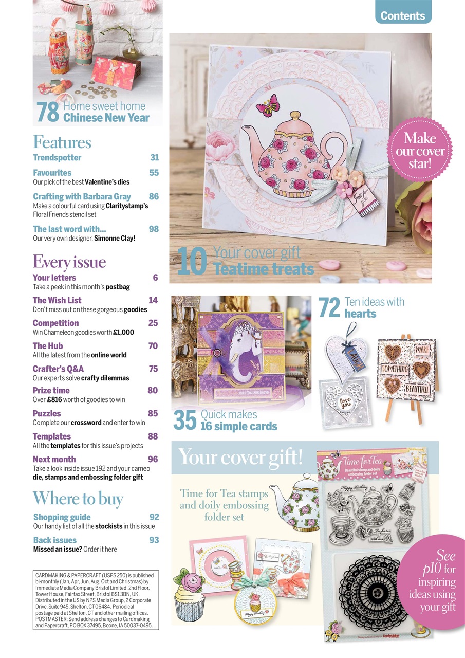 Cardmaking & Papercraft Preview Pages