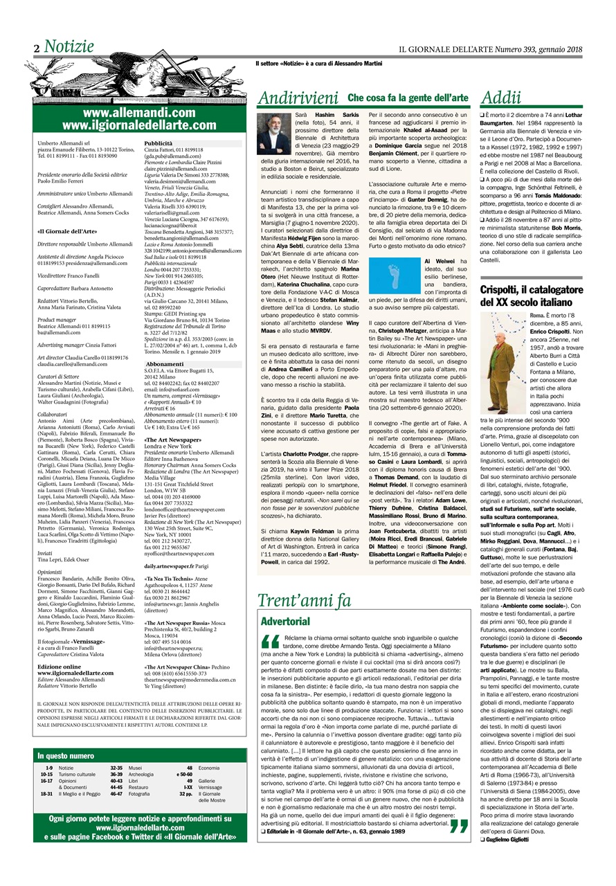 Il Giornale Dell’Arte Preview Pages