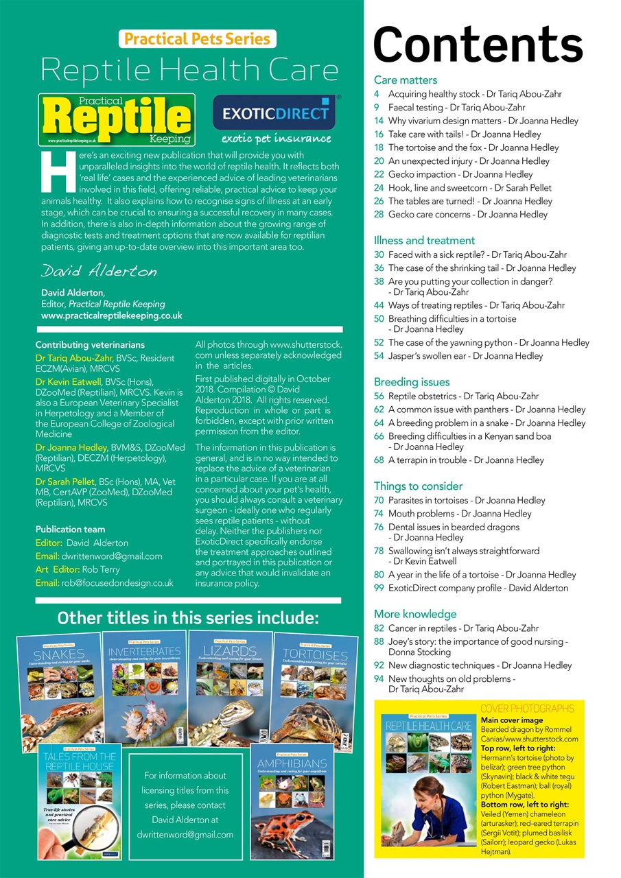 Practical Reptile Keeping Preview Pages
