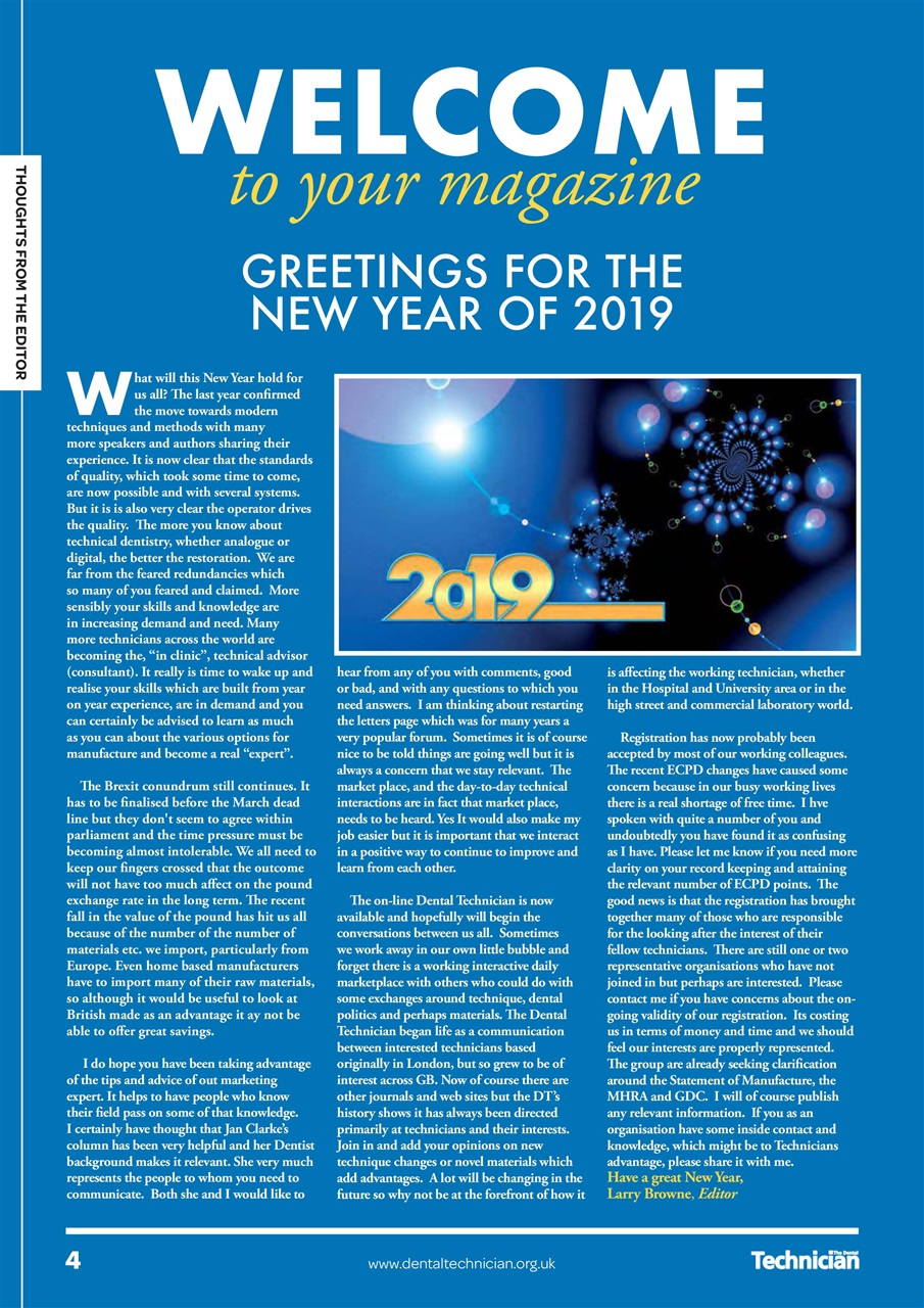 The Dental Technician Magazine Preview Pages