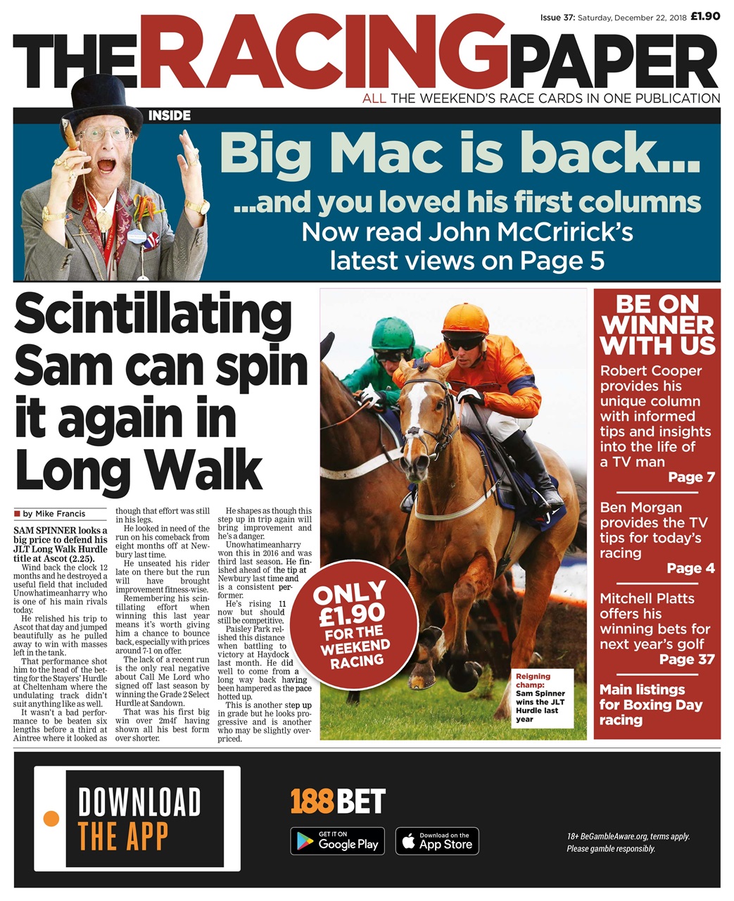 The Racing Paper Preview Pages
