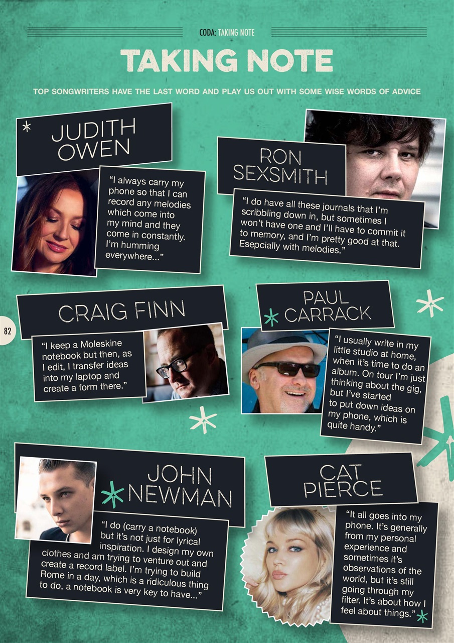 Songwriting Magazine Preview Pages