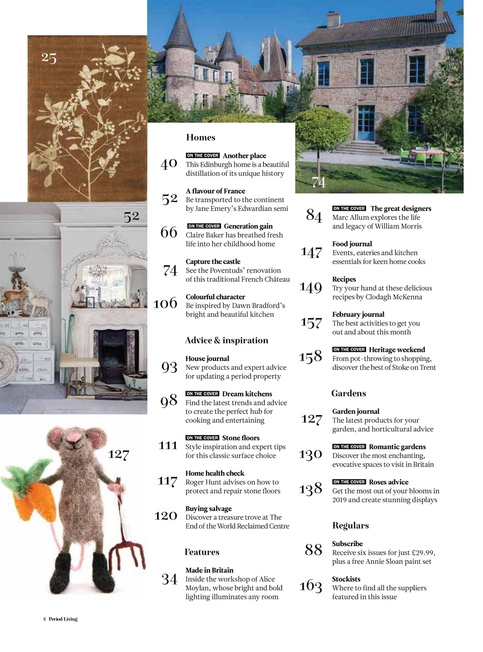 Period Living Magazine Preview Pages
