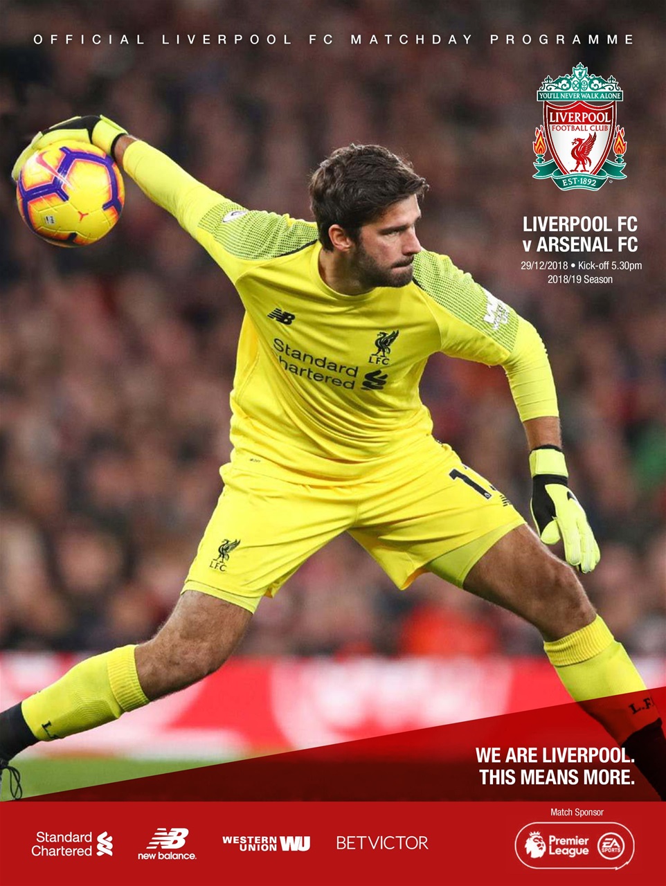 Liverpool FC Programmes Preview Pages