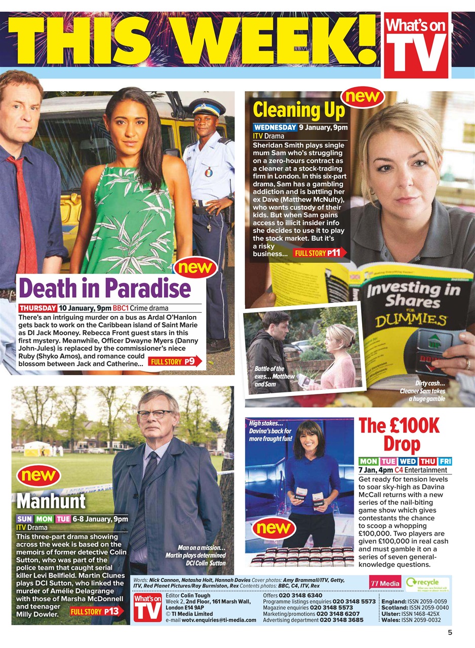 What's on TV Preview Pages