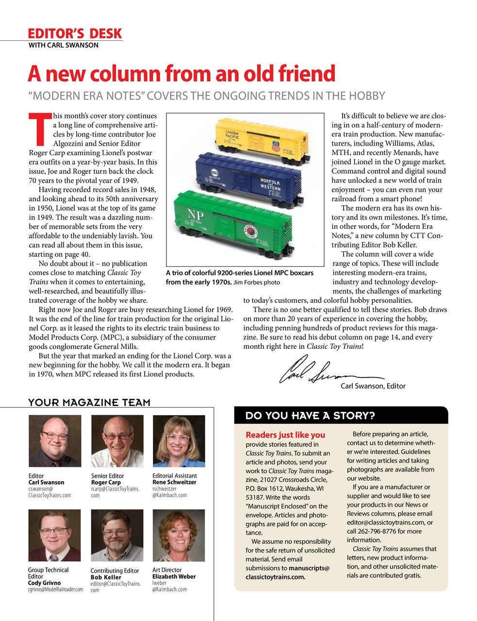 Classic Toy Trains Preview Pages