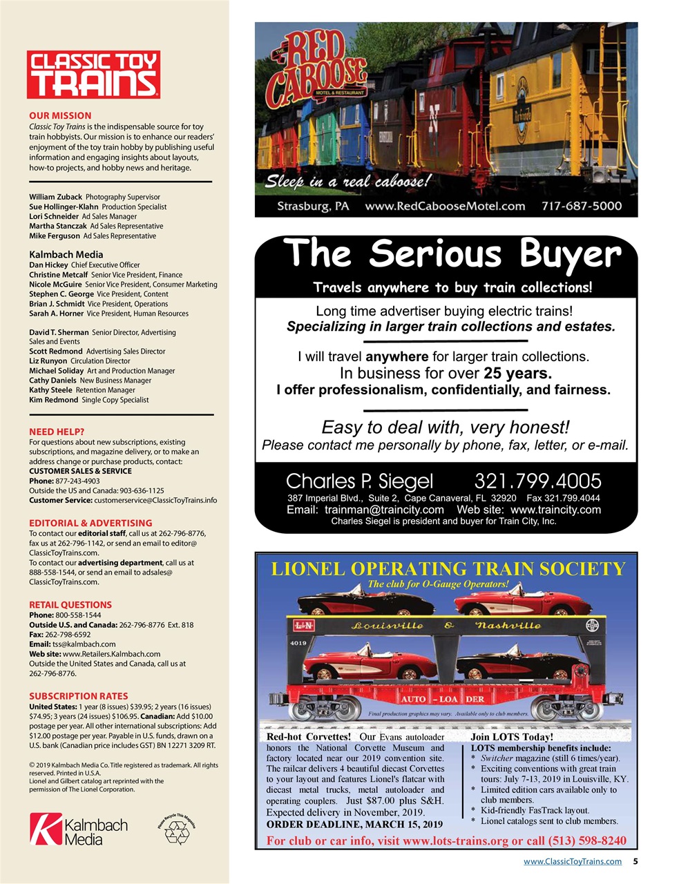 Classic Toy Trains Preview Pages