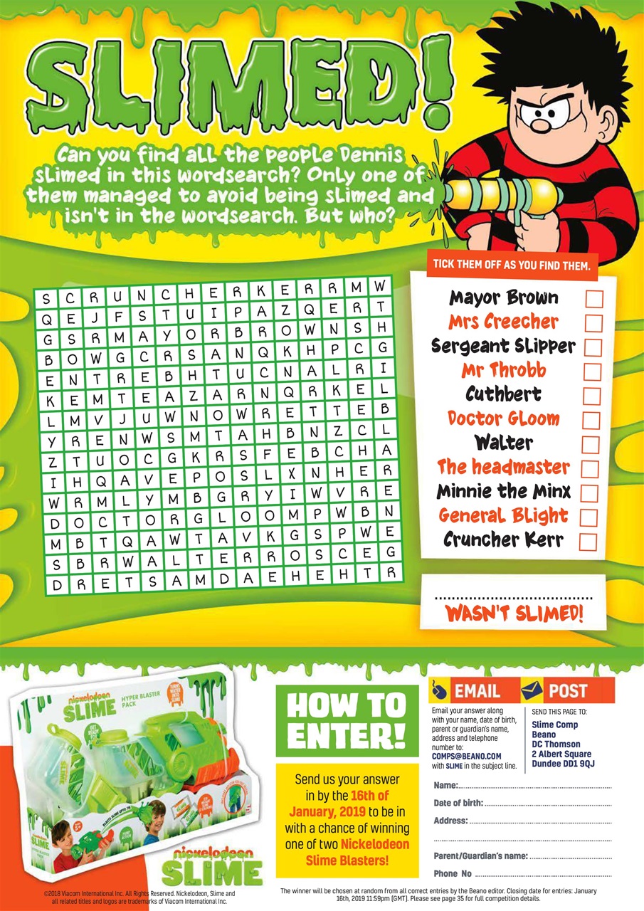 Beano Preview Pages