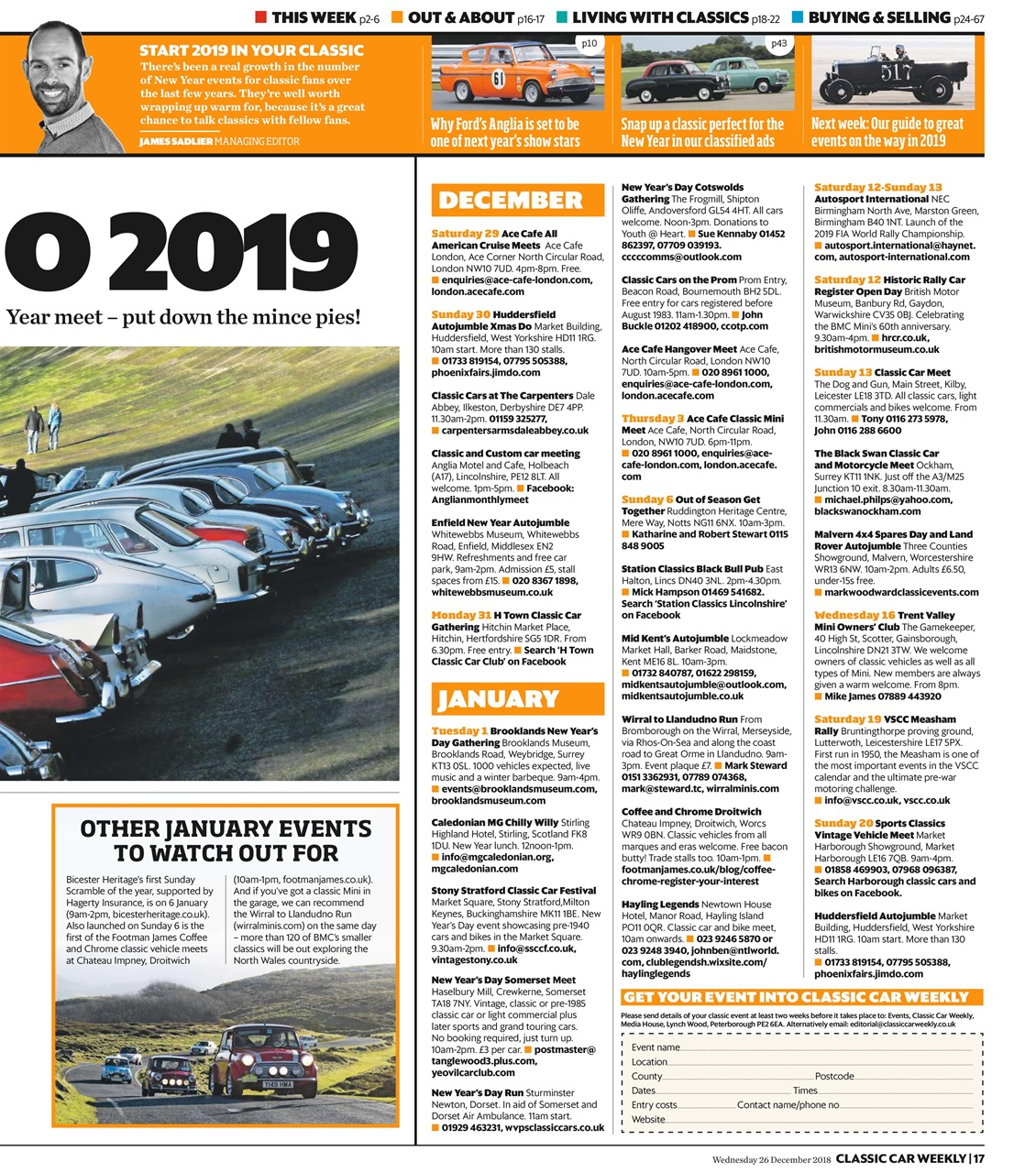 Classic Car Weekly Preview Pages