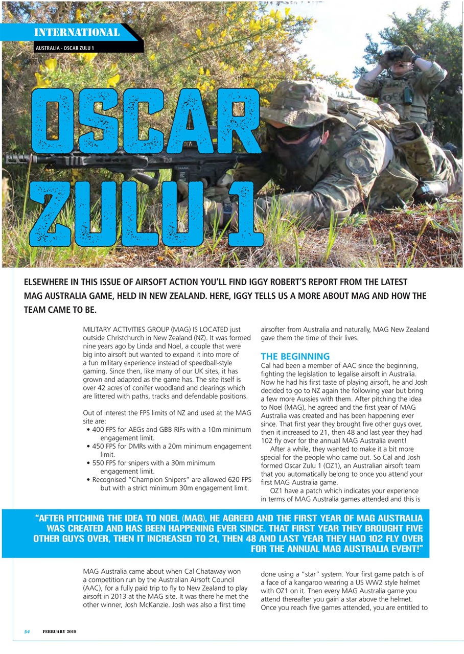 Airsoft Action Preview Pages