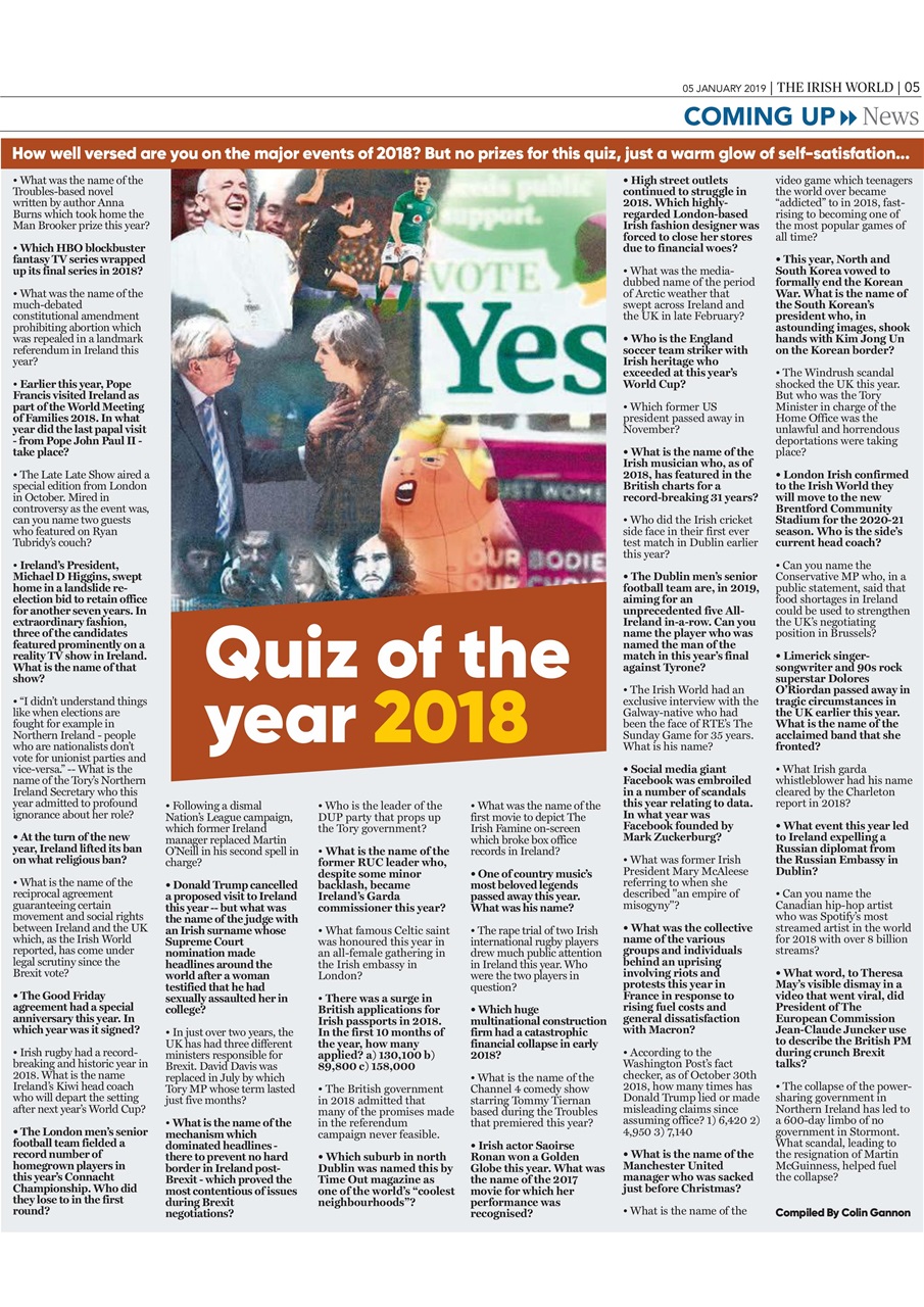 Irish World Preview Pages