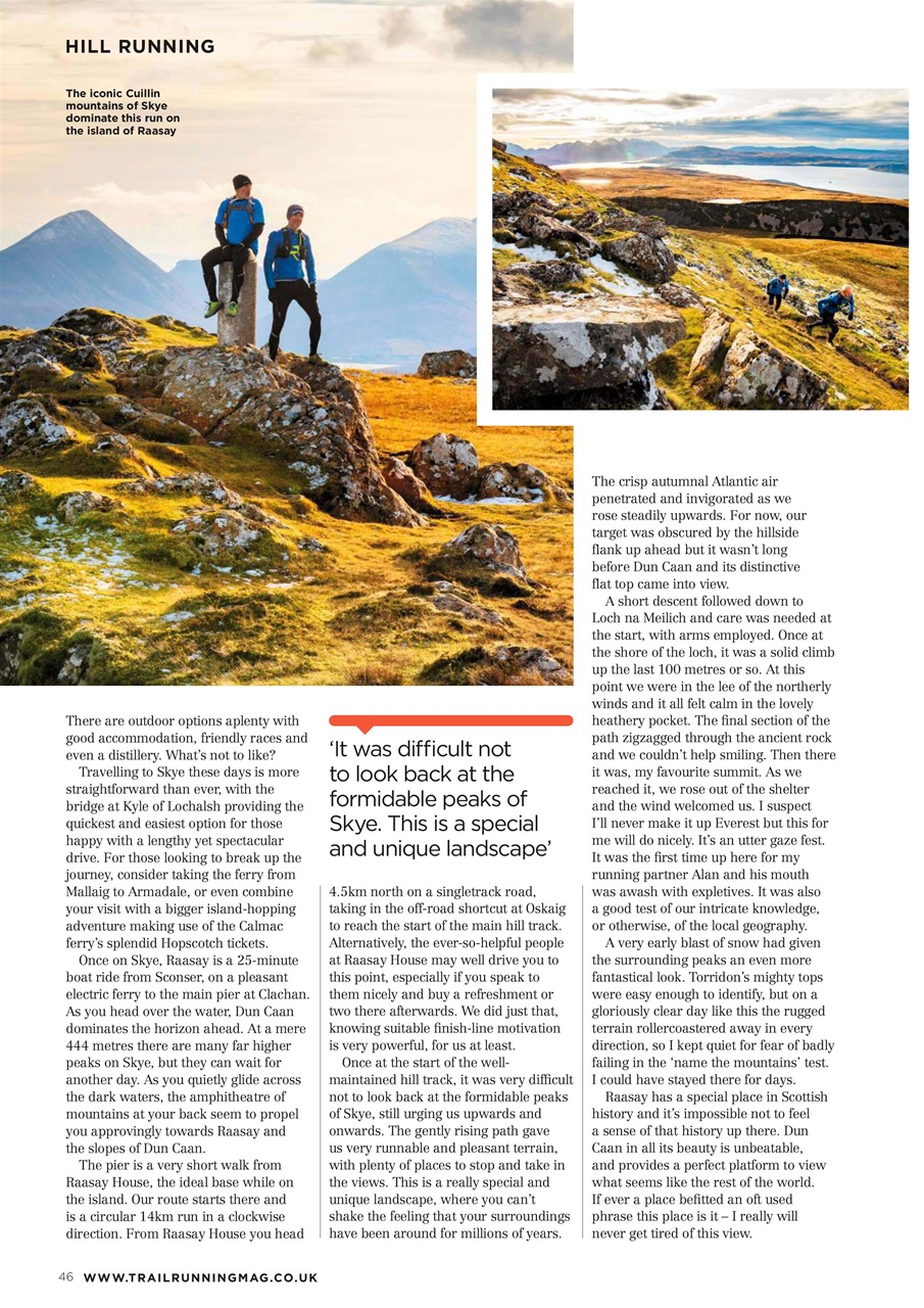 Trail Running Preview Pages