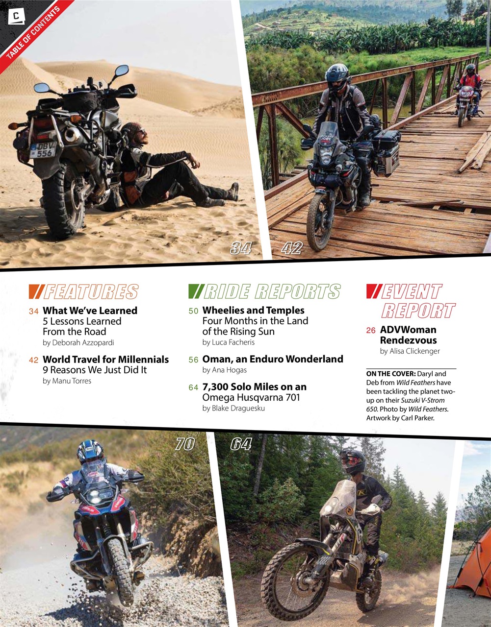 Adventure Motorcycle Preview Pages