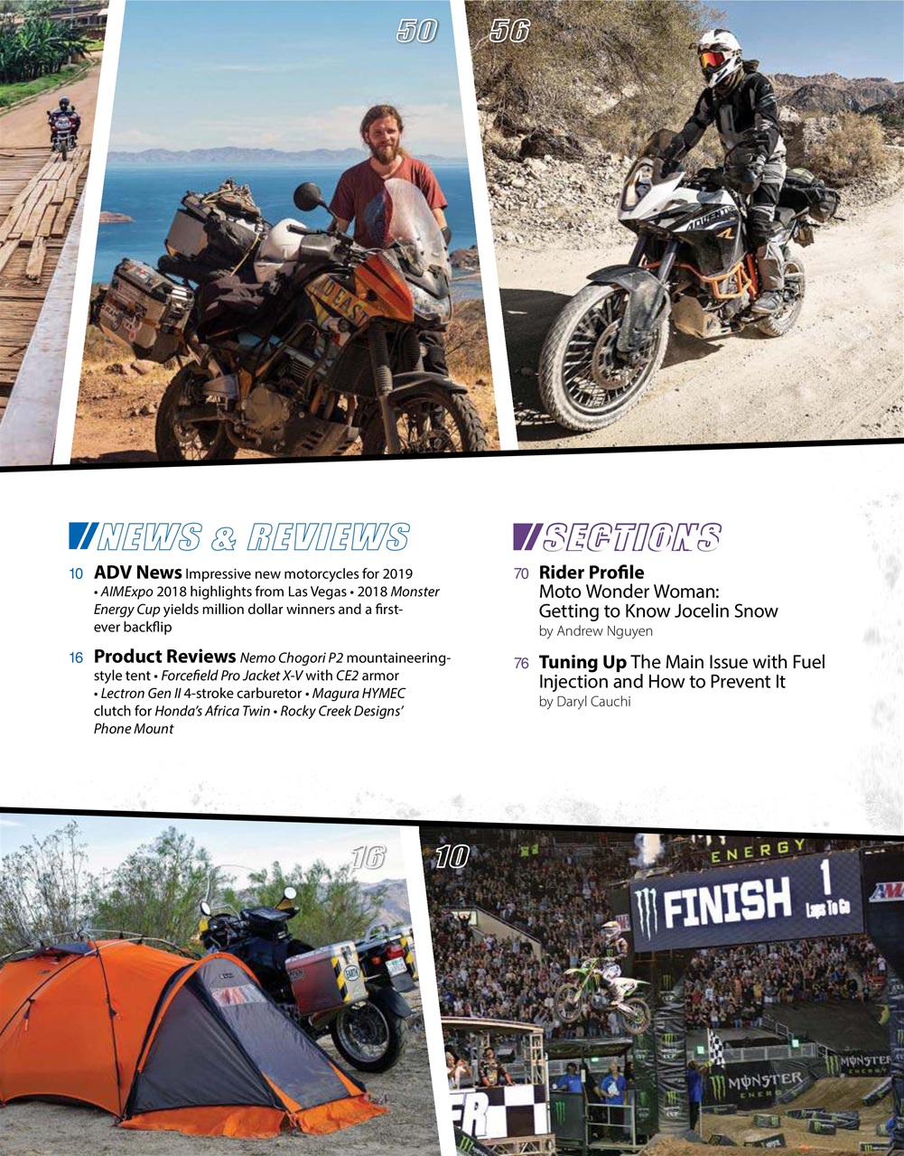 Adventure Motorcycle Preview Pages
