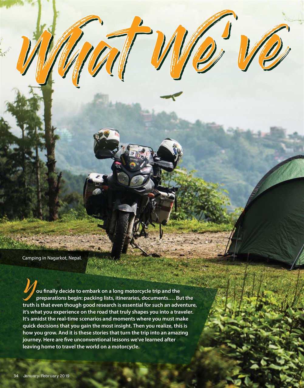 Adventure Motorcycle Preview Pages
