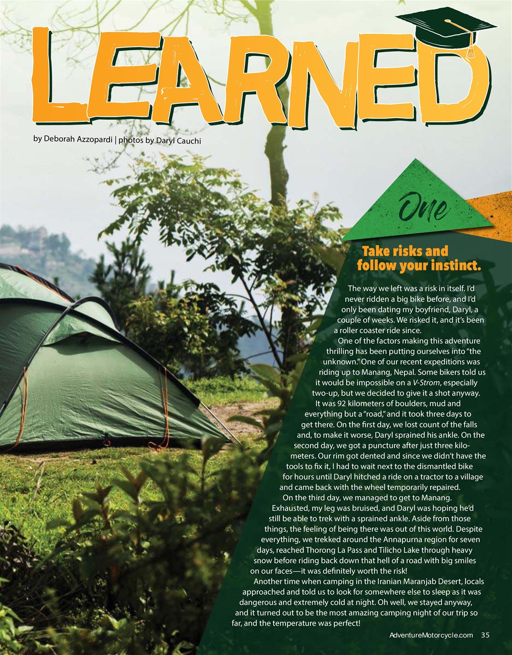 Adventure Motorcycle Preview Pages