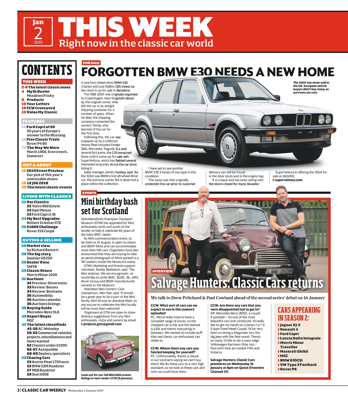 Classic Car Weekly Preview Pages