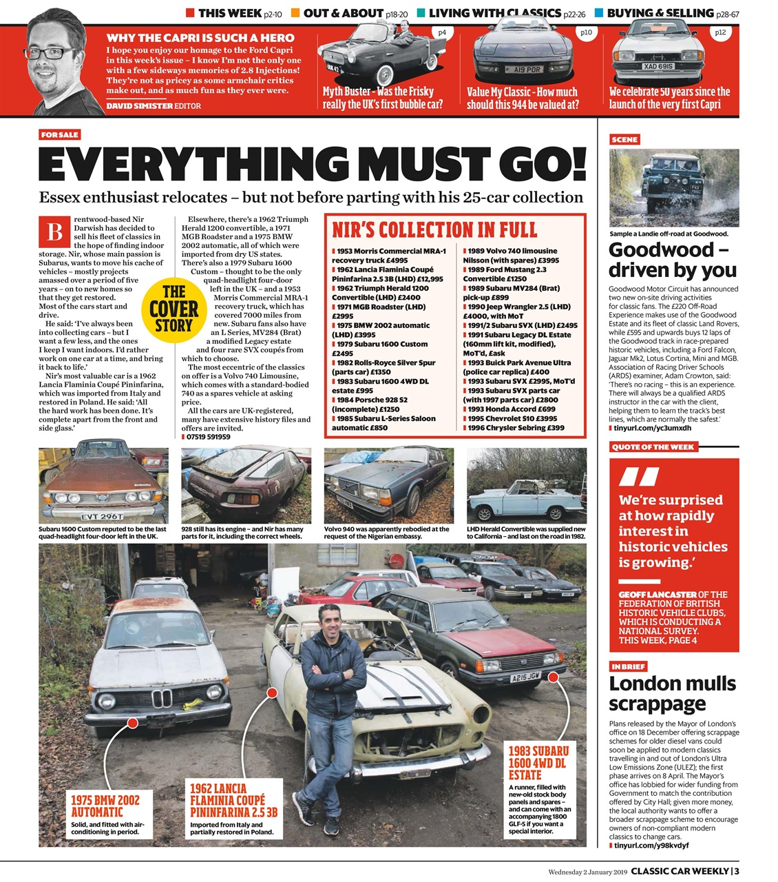 Classic Car Weekly Preview Pages