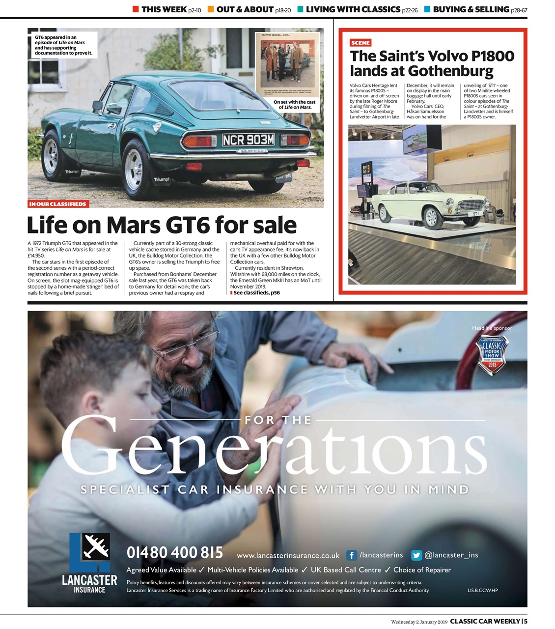 Classic Car Weekly Preview Pages