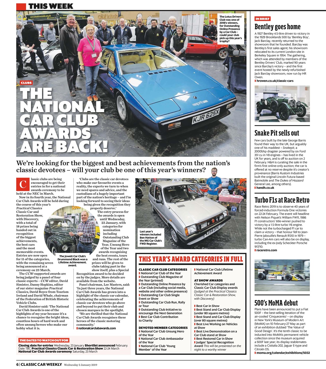 Classic Car Weekly Preview Pages