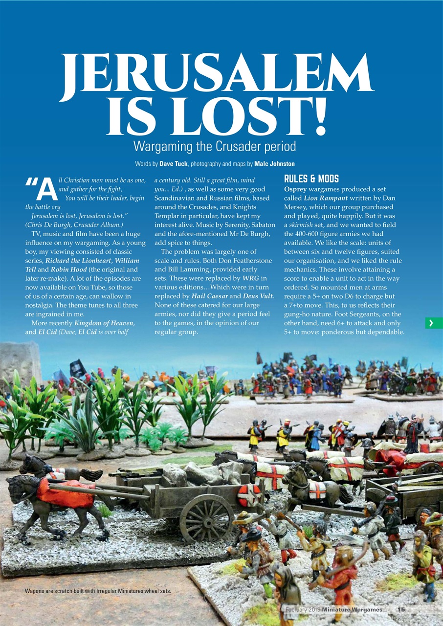 Miniature Wargames Preview Pages