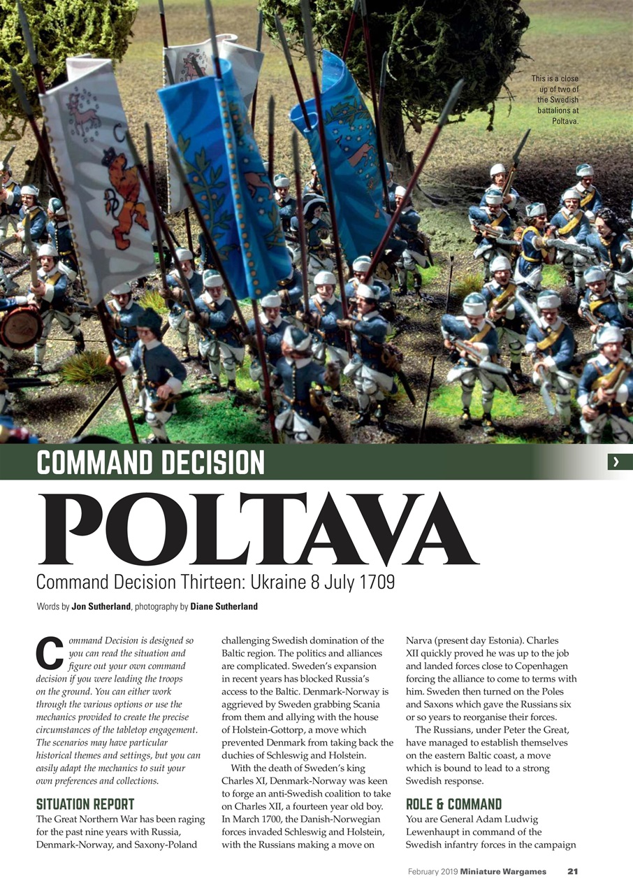 Miniature Wargames Preview Pages