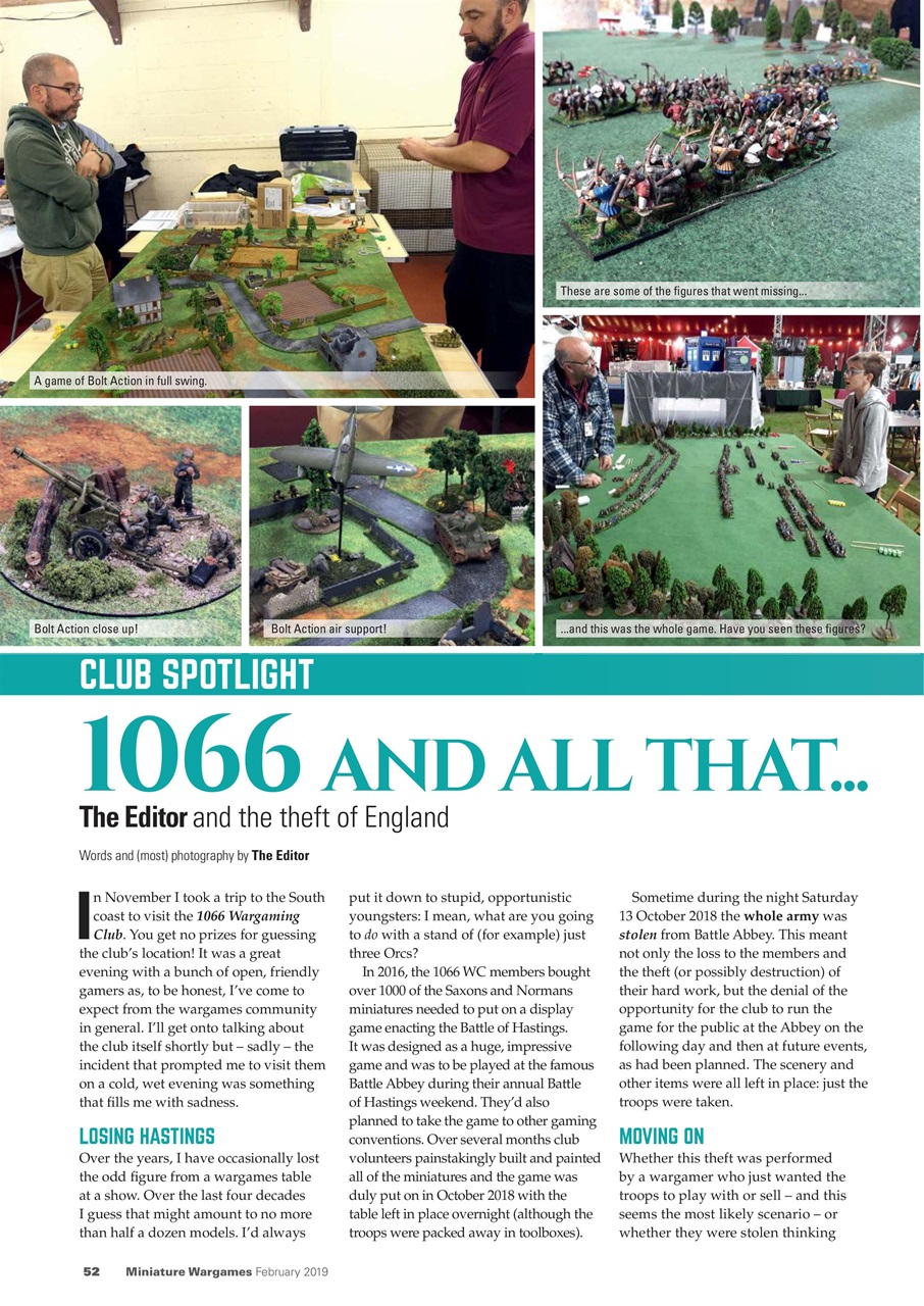 Miniature Wargames Preview Pages