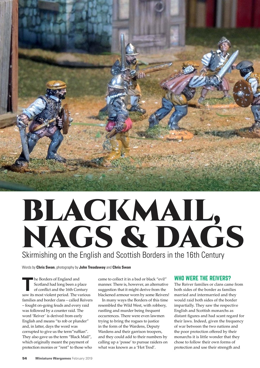 Miniature Wargames Preview Pages