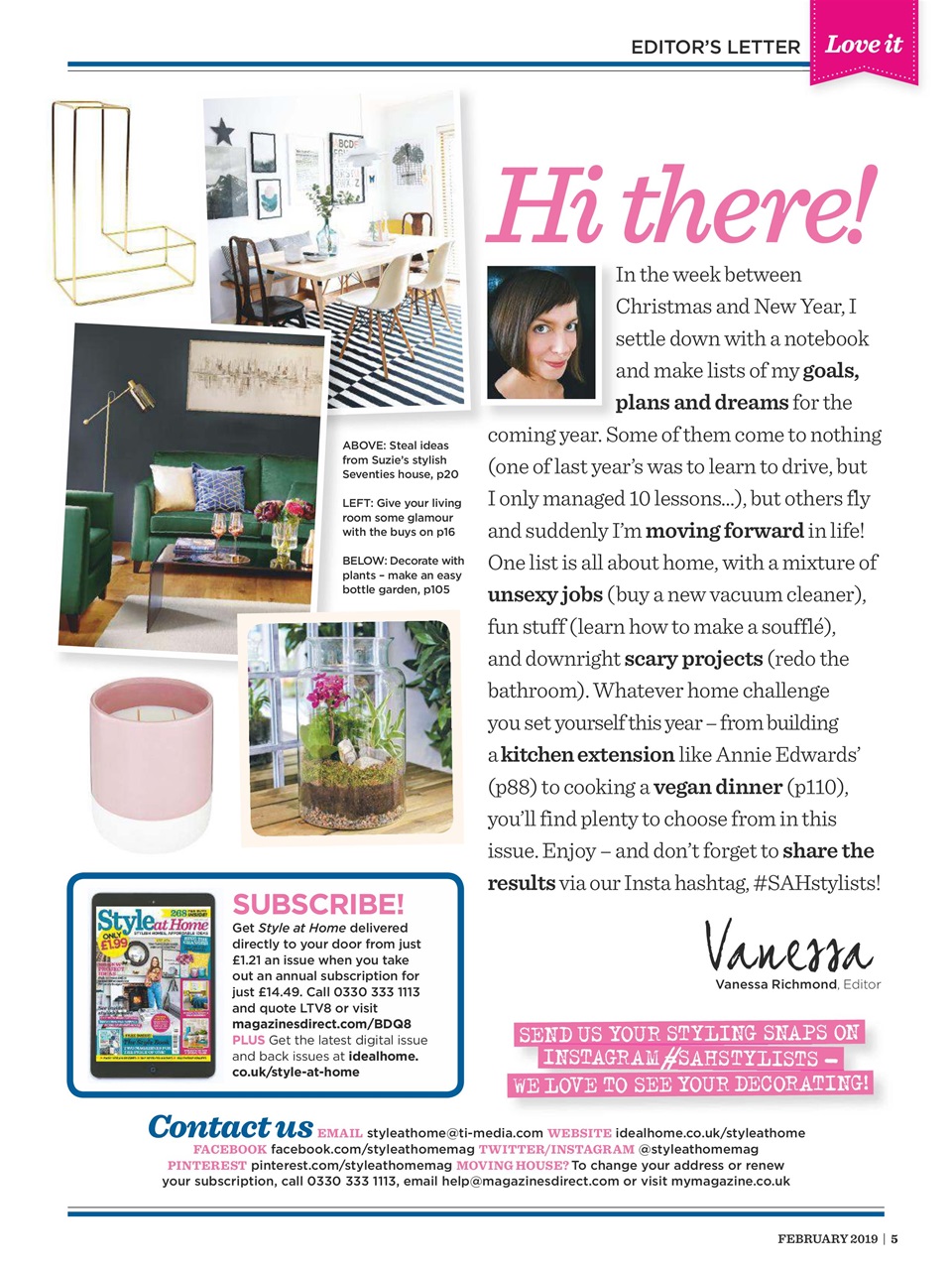 Style at Home Preview Pages