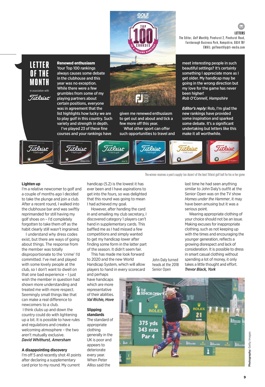 Golf Monthly Preview Pages