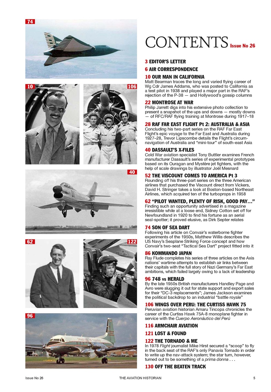 The Aviation Historian Magazine Preview Pages