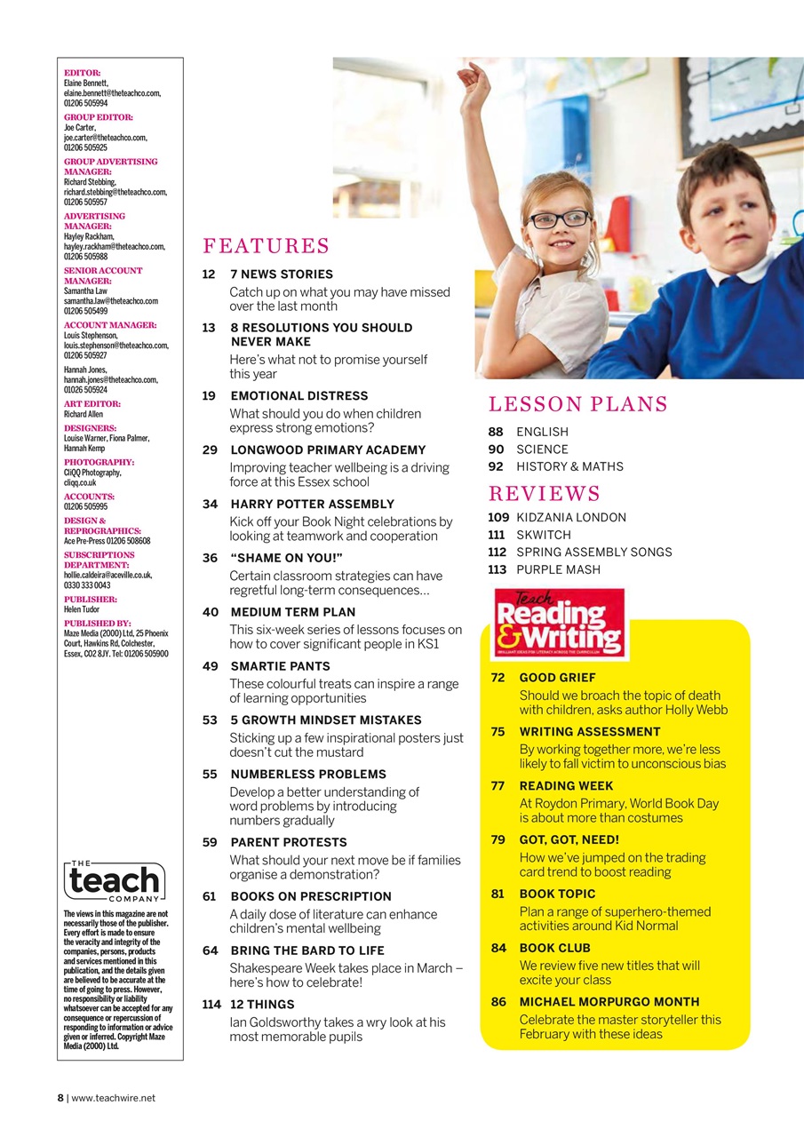 Teach Primary Preview Pages