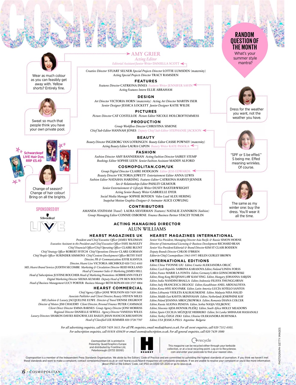 Cosmopolitan Preview Pages