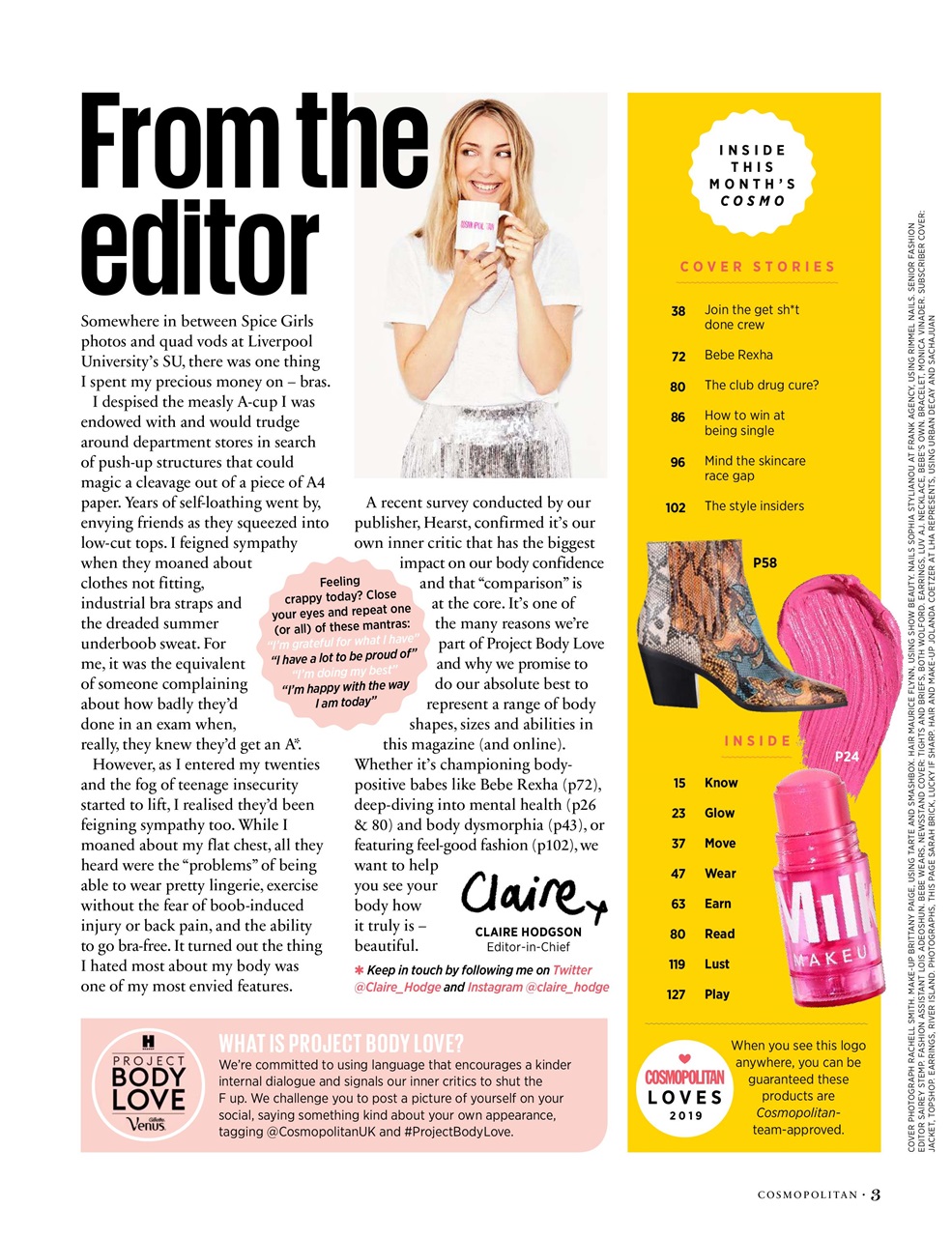 Cosmopolitan Preview Pages