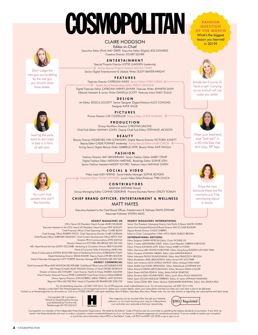 Cosmopolitan Preview Pages