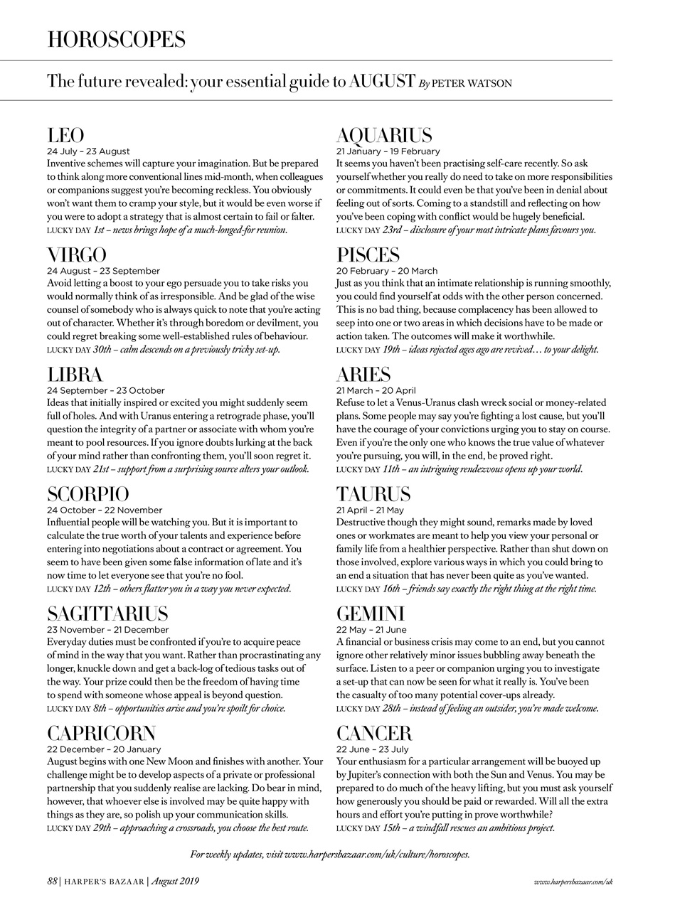 Harper's Bazaar Preview Pages