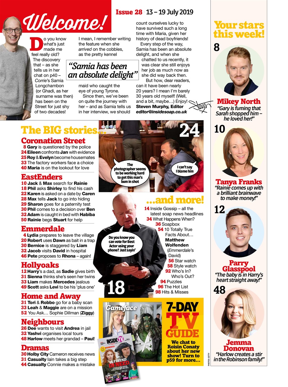 Inside Soap Preview Pages