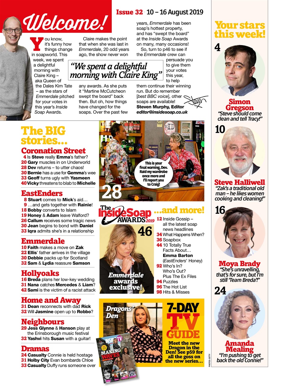 Inside Soap Preview Pages