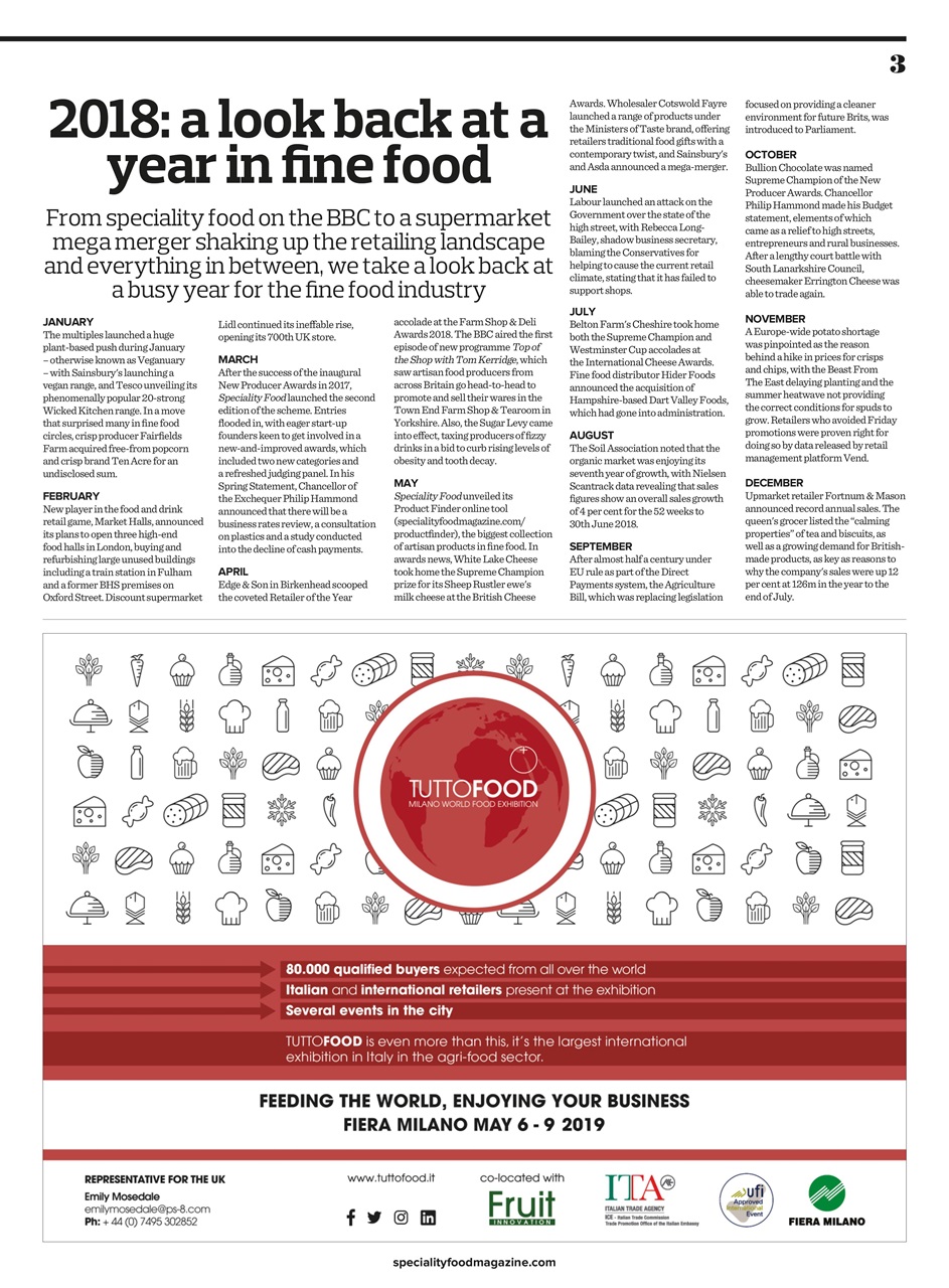 Speciality Food Preview Pages