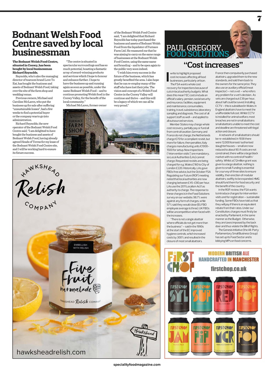 Speciality Food Preview Pages