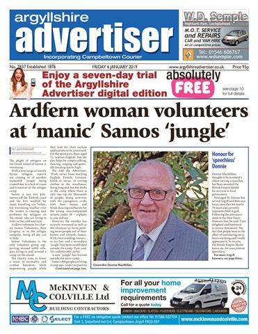 Argyllshire Advertiser issue 04/01/2019