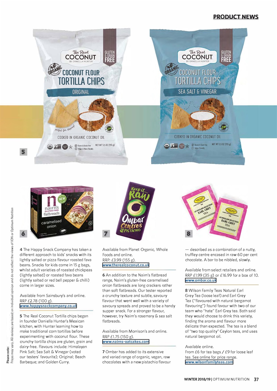 Optimum Nutrition Preview Pages