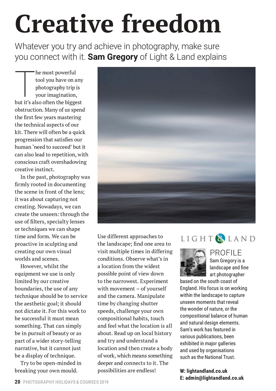 Outdoor Photography Preview Pages