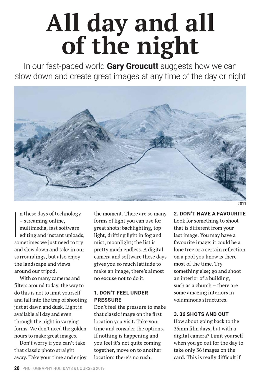 Outdoor Photography Preview Pages