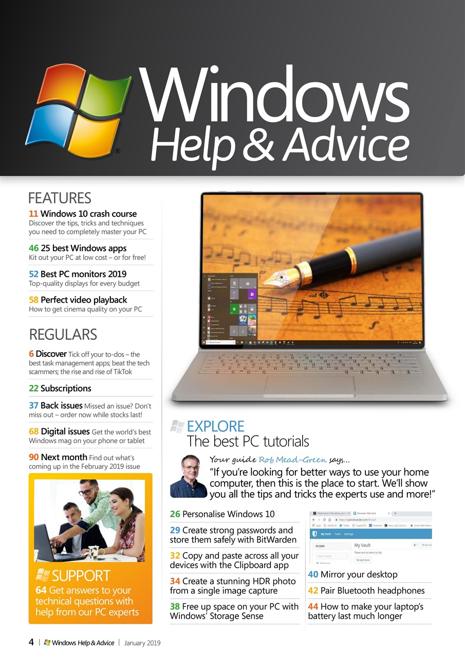 Windows Help & Advice Preview Pages