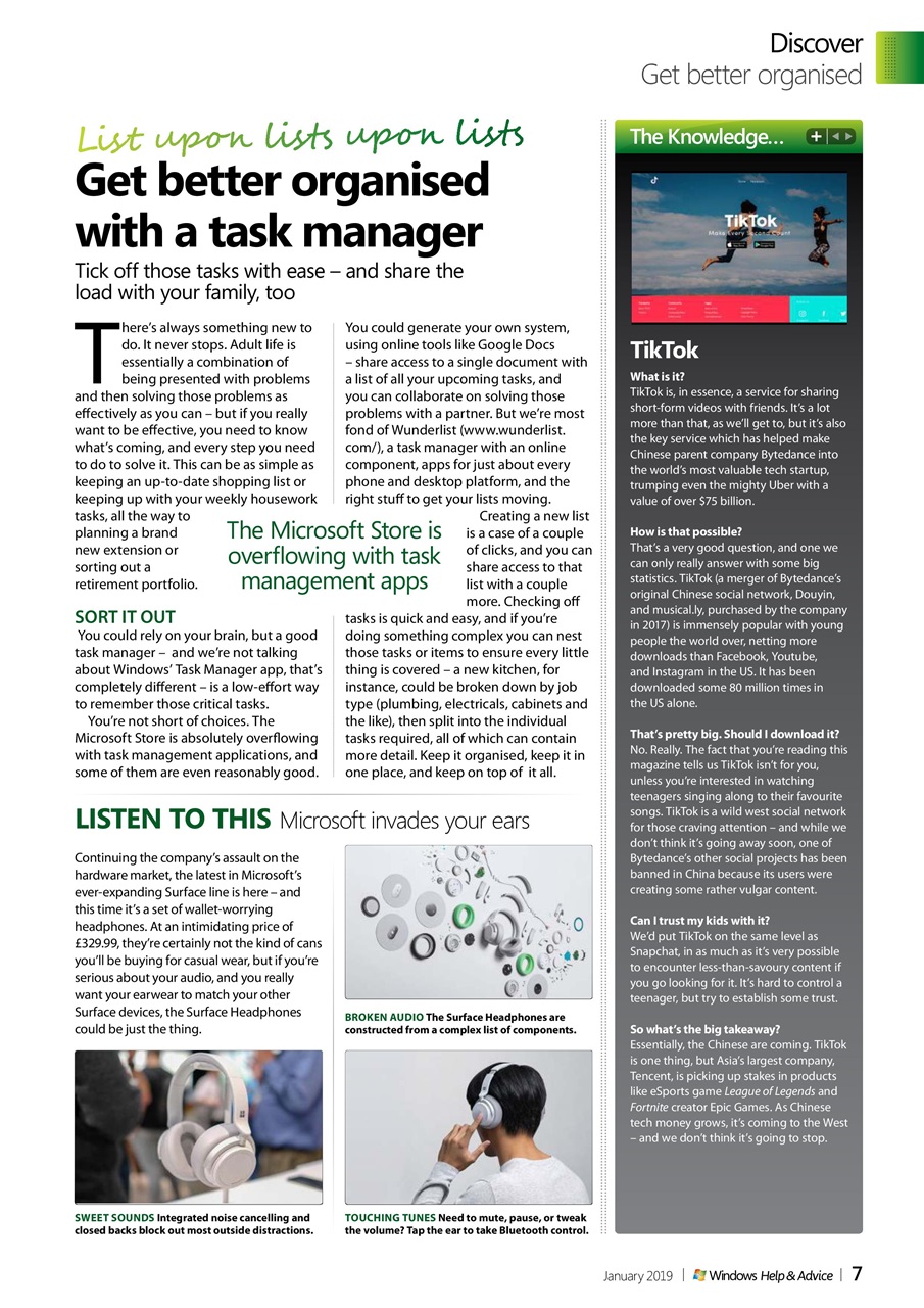 Windows Help & Advice Preview Pages