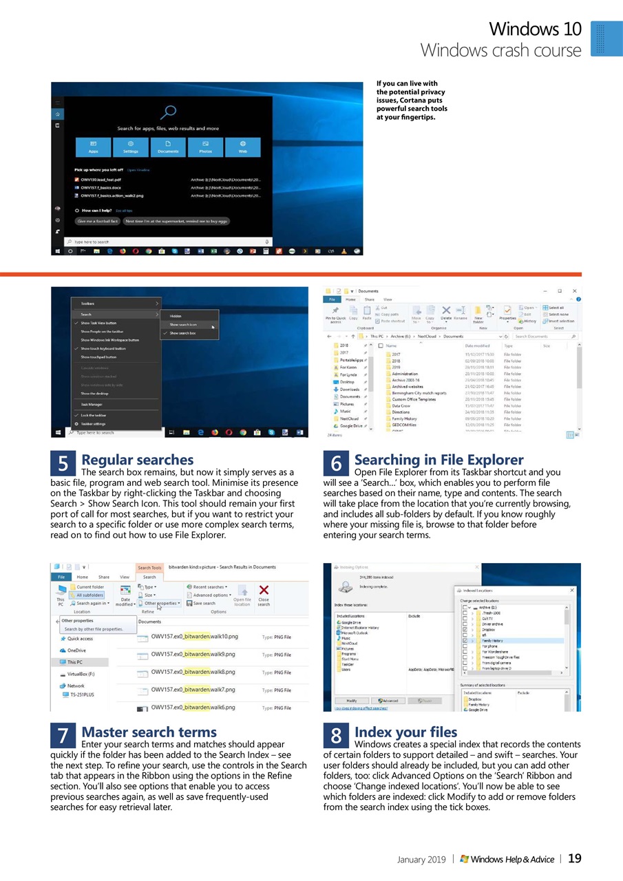 Windows Help & Advice Preview Pages