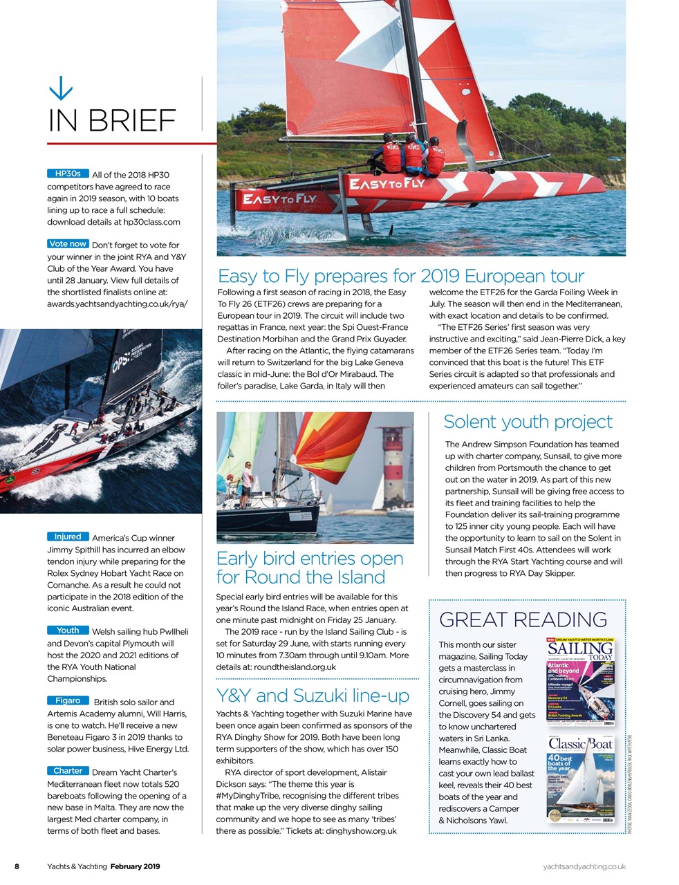 Yachts & Yachting Preview Pages