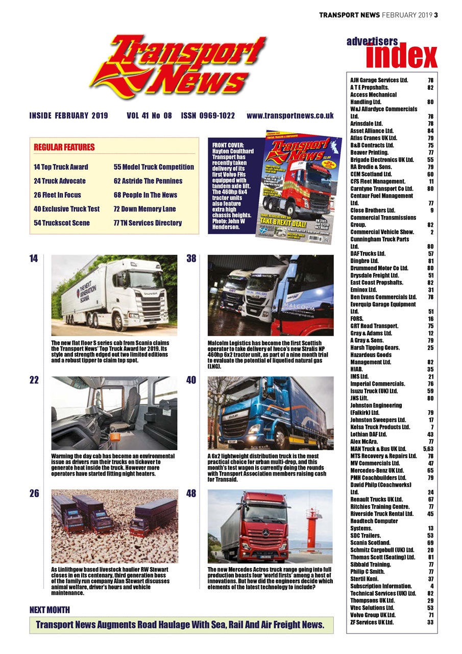 Transport News Preview Pages