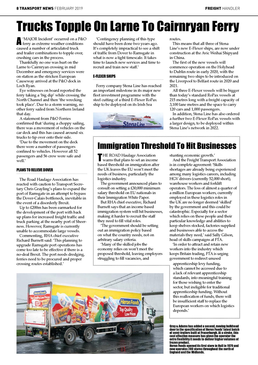 Transport News Preview Pages